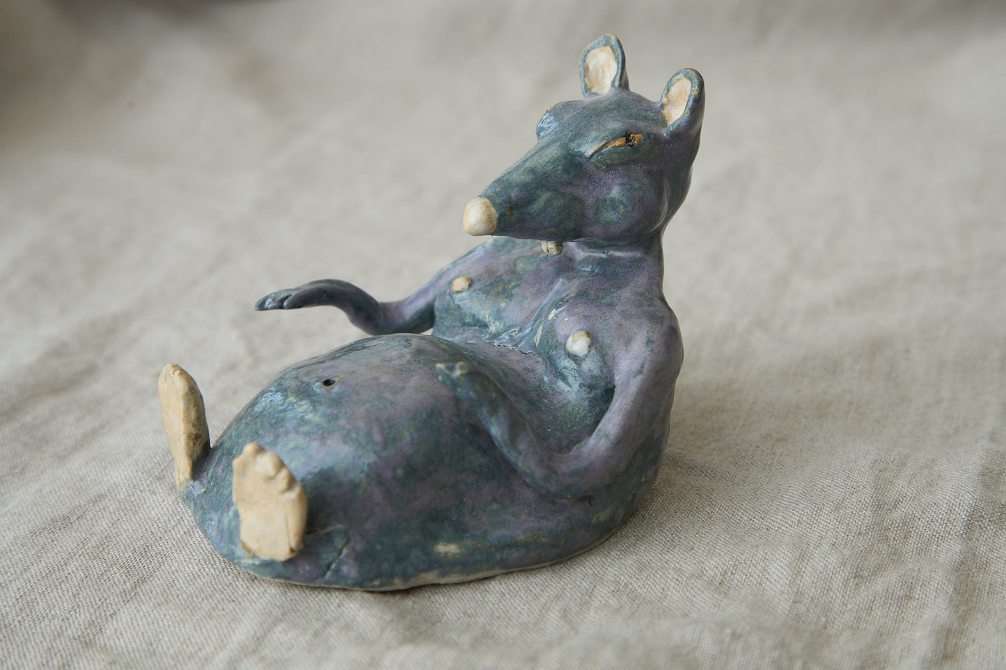 Purple Rat Incense Holder