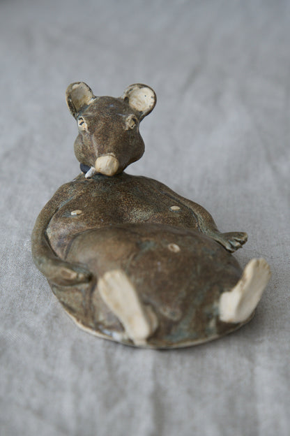 Brown Rat Incense Holder